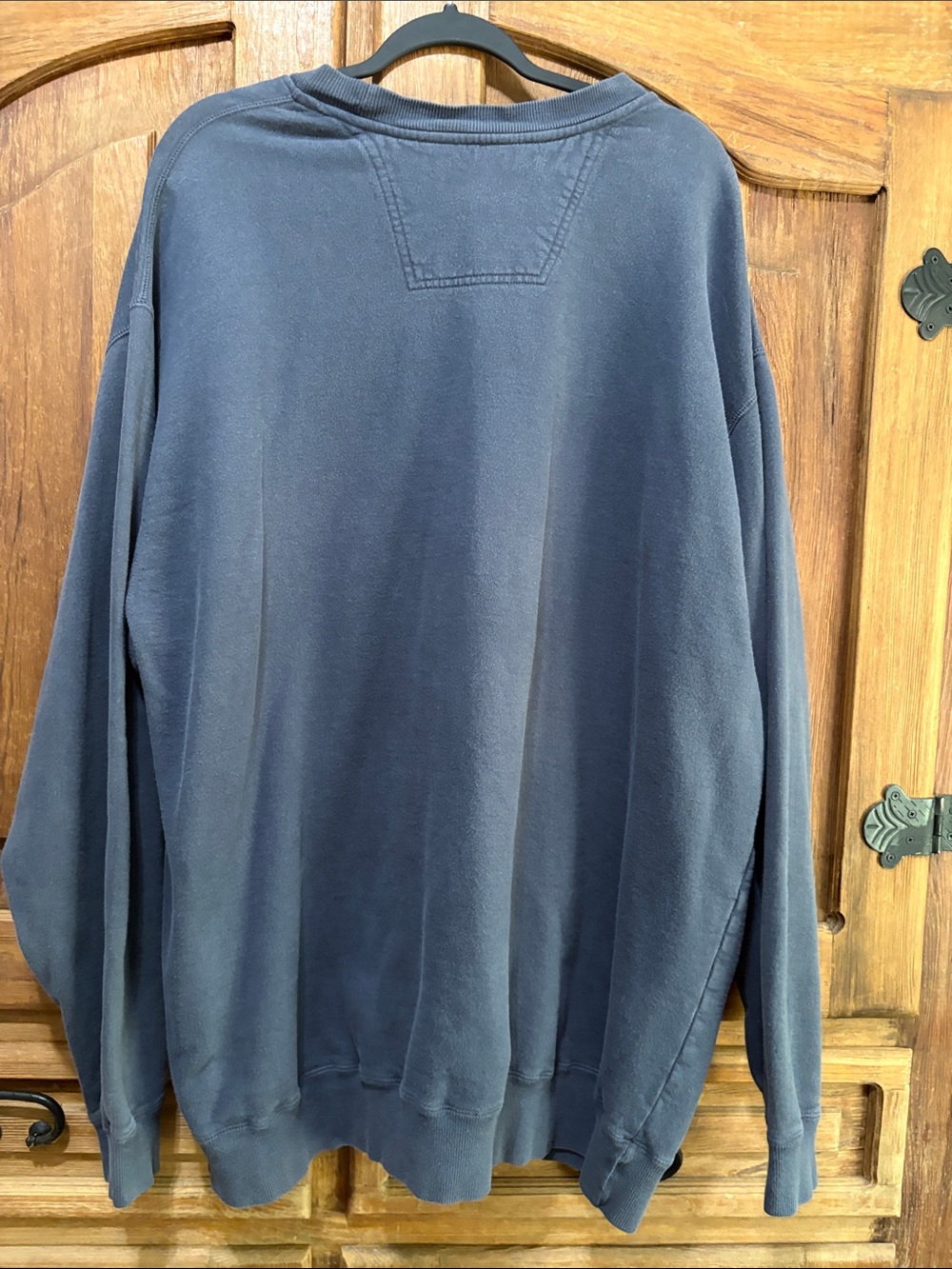 Eddie Bauer Navy Crewneck Sweatshirt with Athletic Dept. Graphic - Picture 4 of 7